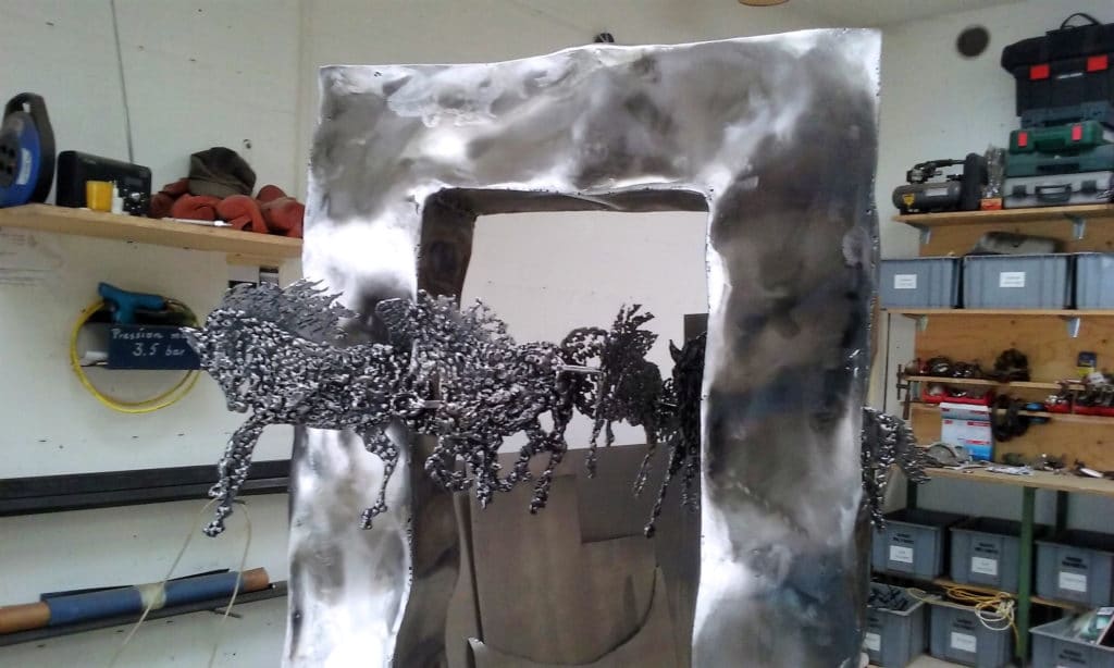 Sculpture Valais - 3e Âge de Fer - Catégorie : Fer - Titre : Chevaux - Image à la Une