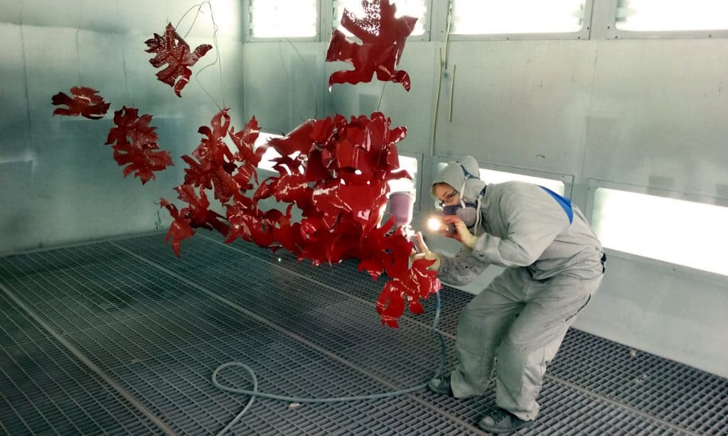 Sculpture Valais – 3e Âge de Fer – Catégorie : Fer – Titre : Feuilles de vigne – Image à la Une Sculpture Valais - 3e Âge de Fer - Catégorie : Fer - Titre : Feuilles de vigne - Image à la Une