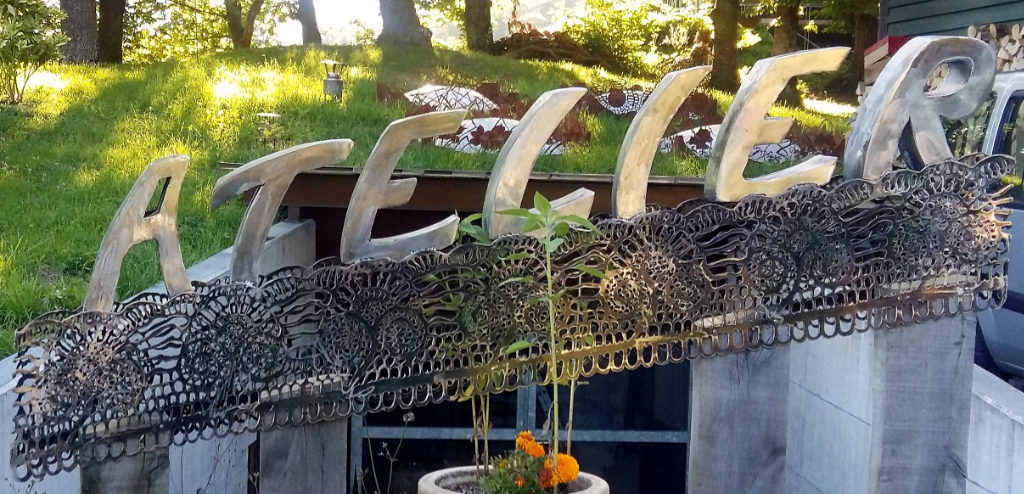 Sculpture Valais 3e Âge de Fer Atelier Entrée de l'atelier