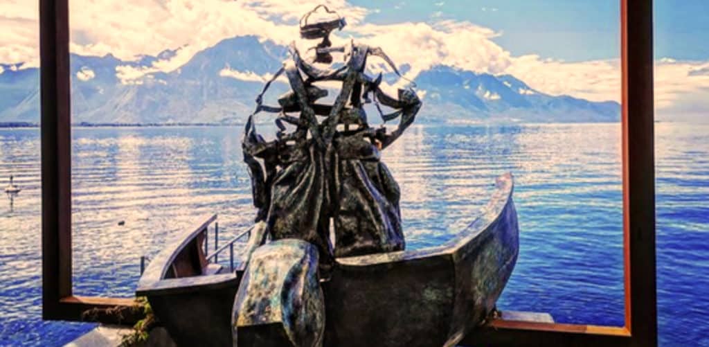 Sculpture 3e Âge de Fer Quai des Fleurs Montreux