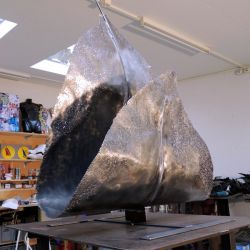 Sculpture Valais - 3e Âge de Fer - Catégorie : Fer - Titre : Feuille - Gros Plan