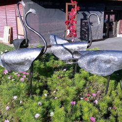 Sculpture Valais - 3e Âge de Fer - Catégorie : Fer - Titre : Flamants