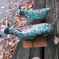 Sculpture Valais Les frangins Chat