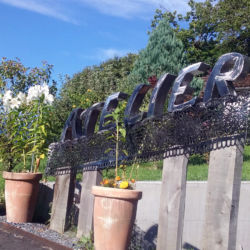 Enseigne de l'atelier Entrée de l'atelier